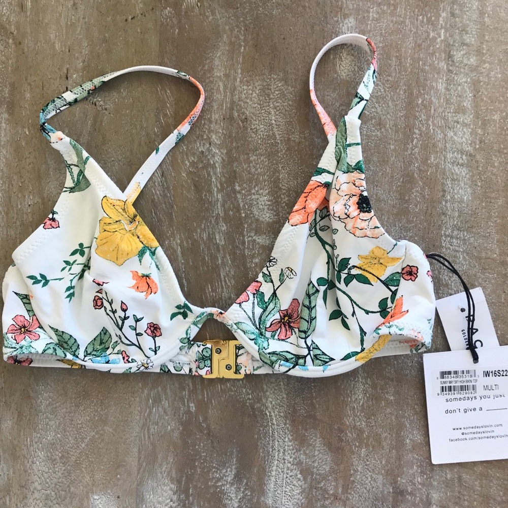 Some Days Lovin Multi Colored Bikini Top